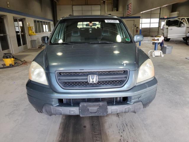 5FNYF18535B068227 - 2005 HONDA PILOT EXL TEAL photo 5