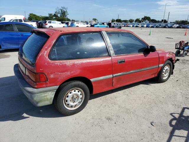 2HGED6347MH571712 - 1991 HONDA CIVIC RED photo 3