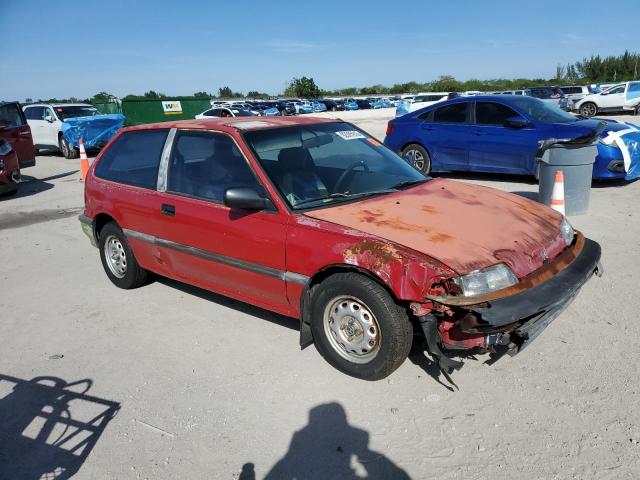 2HGED6347MH571712 - 1991 HONDA CIVIC RED photo 4