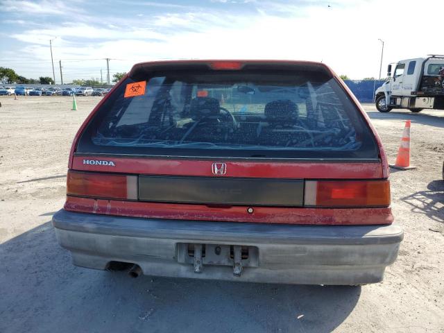 2HGED6347MH571712 - 1991 HONDA CIVIC RED photo 6