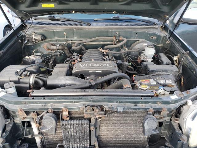 5TBDT44105S499883 - 2005 TOYOTA TUNDRA DOUBLE CAB SR5 GREEN photo 11