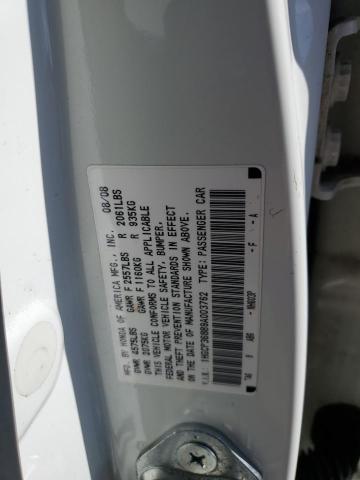 1HGCP36889A003762 - 2009 HONDA ACCORD EXL WHITE photo 12
