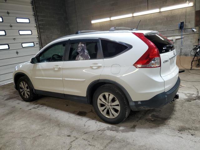 5J6RM4H72DL014176 - 2013 HONDA CR-V EXL WHITE photo 2