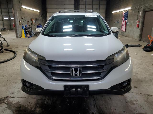 5J6RM4H72DL014176 - 2013 HONDA CR-V EXL WHITE photo 5