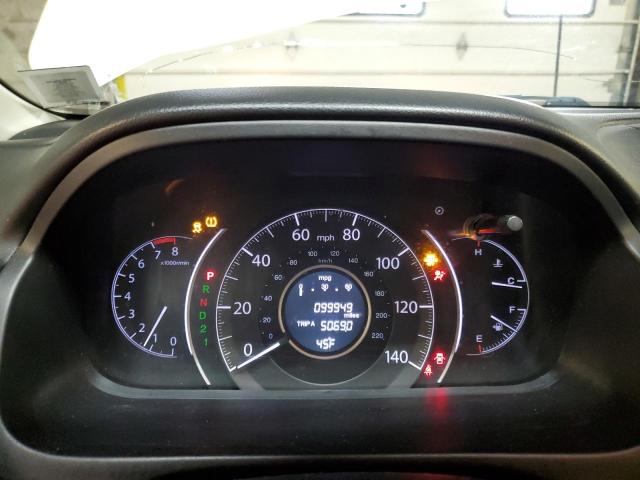 5J6RM4H72DL014176 - 2013 HONDA CR-V EXL WHITE photo 9