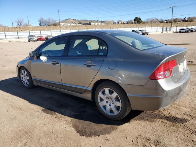 2HGFA15518H352465 - 2008 HONDA CIVIC LX GRAY photo 2