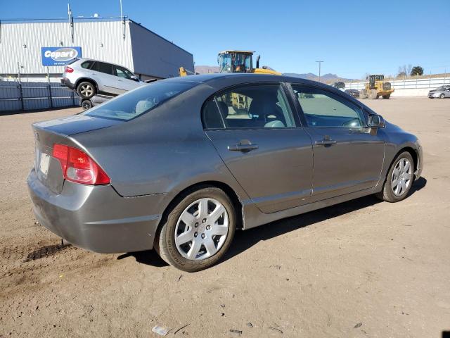 2HGFA15518H352465 - 2008 HONDA CIVIC LX GRAY photo 3