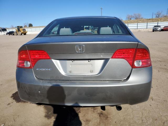 2HGFA15518H352465 - 2008 HONDA CIVIC LX GRAY photo 6