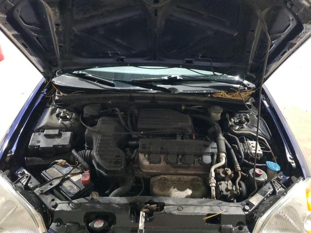 2HGES26893H587681 - 2003 HONDA CIVIC EX BLUE photo 11