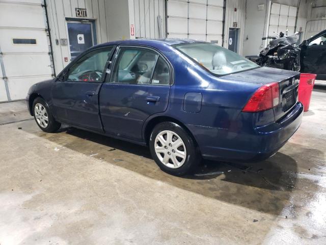 2HGES26893H587681 - 2003 HONDA CIVIC EX BLUE photo 2