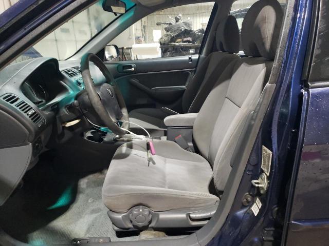 2HGES26893H587681 - 2003 HONDA CIVIC EX BLUE photo 7