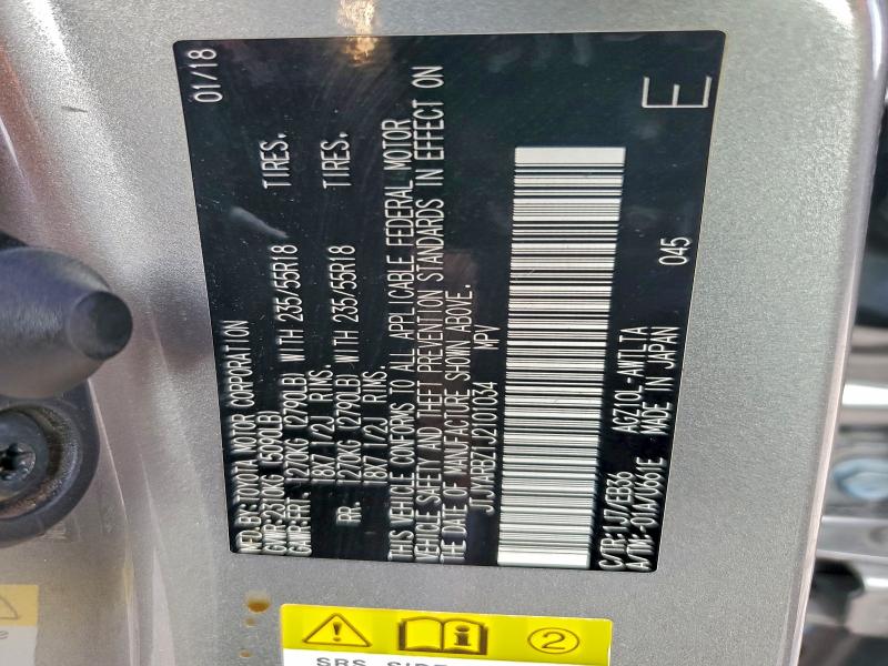 JTJYARBZ1J2101034 - 2018 LEXUS NX 300 BASE CHARCOAL photo 13