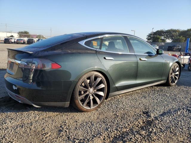 5YJSA1CP6CFP02947 - 2012 TESLA MODEL S GREEN photo 3