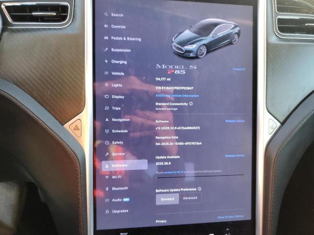 5YJSA1CP6CFP02947 - 2012 TESLA MODEL S GREEN photo 9