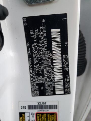 5TFUY5F11AX112421 - 2010 TOYOTA TUNDRA DOUBLE CAB SR5 WHITE photo 12