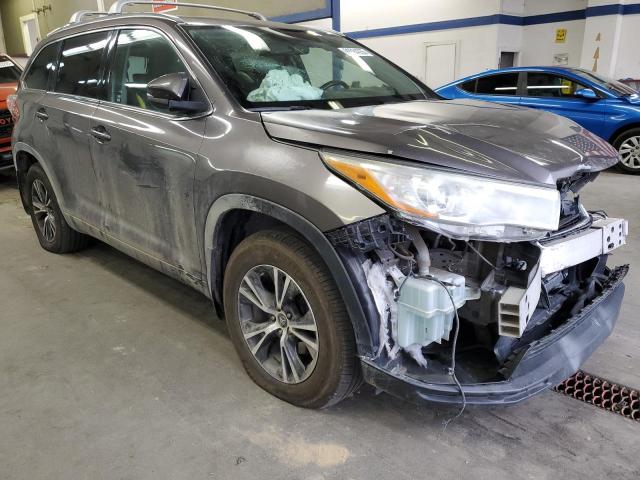 5TDJKRFH4GS297829 - 2016 TOYOTA HIGHLANDER XLE Մոխրագույն լուսանկար 4
