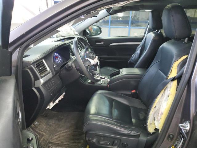 5TDJKRFH4GS297829 - 2016 TOYOTA HIGHLANDER XLE Մոխրագույն լուսանկար 7
