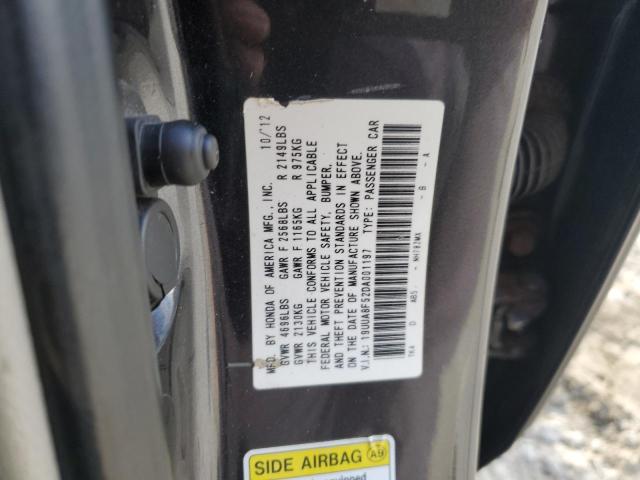 19UUA8F52DA001197 - 2013 ACURA TL TECH Մոխրագույն լուսանկար 12