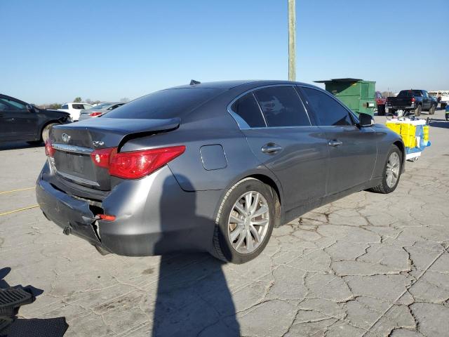 JN1BV7AR8EM698795 - 2014 INFINITI Q50 BASE GRAY photo 3