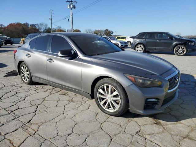 JN1BV7AR8EM698795 - 2014 INFINITI Q50 BASE GRAY photo 4