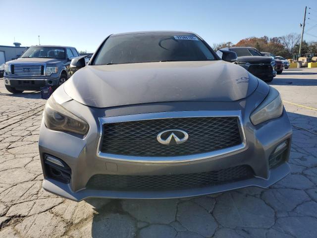 JN1BV7AR8EM698795 - 2014 INFINITI Q50 BASE GRAY photo 5