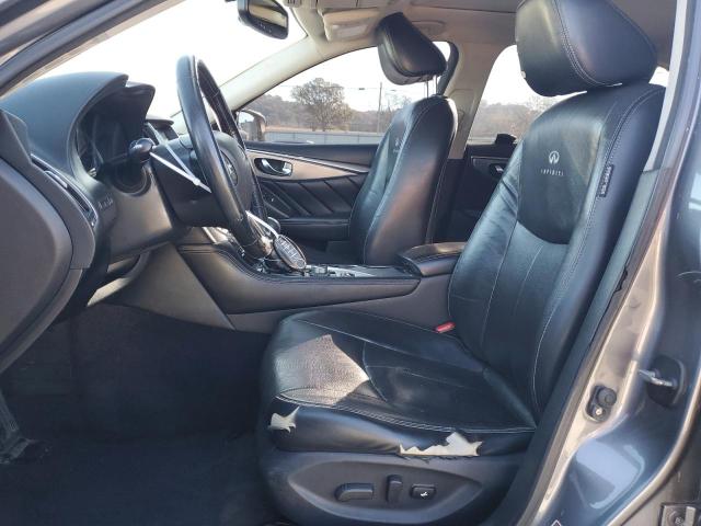 JN1BV7AR8EM698795 - 2014 INFINITI Q50 BASE GRAY photo 7