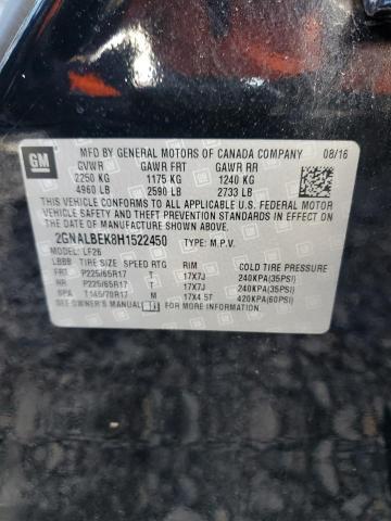 2GNALBEK8H1522450 - 2017 CHEVROLET EQUINOX LS BLACK photo 14