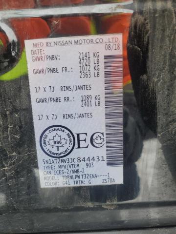 5N1AT2MV3JC844431 - 2018 NISSAN ROGUE S BLACK photo 14