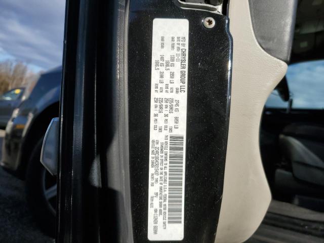 2C4RC1BG4CR215437 - 2012 CHRYSLER TOWN & COU TOURING Czarny zdjęcie 13