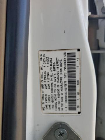 1HGCM66537A077877 - 2007 HONDA ACCORD EX თეთრი ფოტო 13