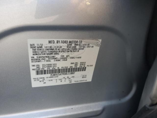 2LMHJ5AT9DBL55887 - 2013 LINCOLN MKT SILVER photo 12