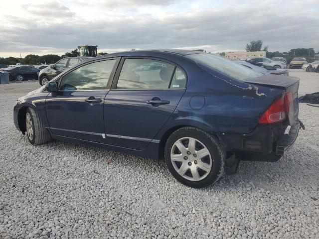 1HGFA16566L081448 - 2006 HONDA CIVIC LX BLUE photo 2