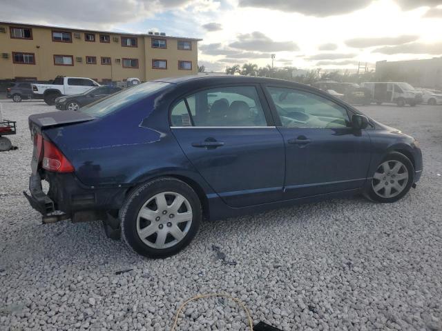 1HGFA16566L081448 - 2006 HONDA CIVIC LX BLUE photo 3
