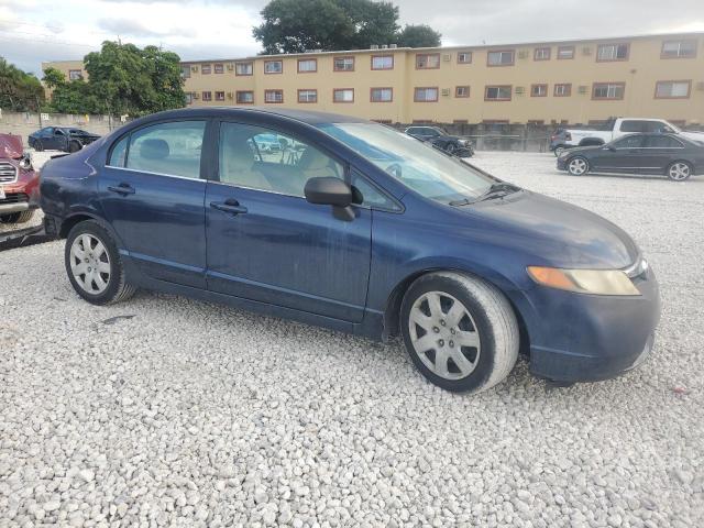 1HGFA16566L081448 - 2006 HONDA CIVIC LX BLUE photo 4