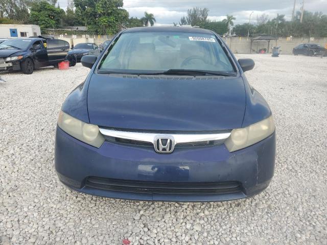 1HGFA16566L081448 - 2006 HONDA CIVIC LX BLUE photo 5