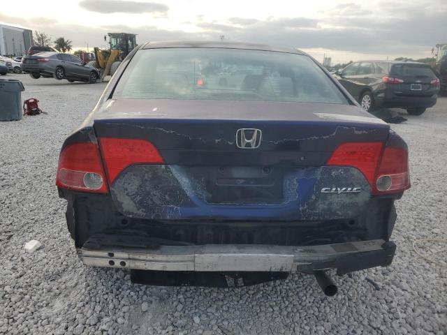 1HGFA16566L081448 - 2006 HONDA CIVIC LX BLUE photo 6
