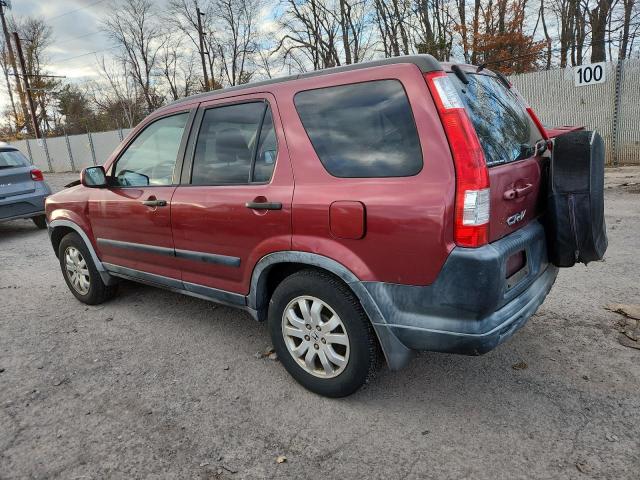 JHLRD78886C059824 - 2006 HONDA CR-V EX RED photo 2