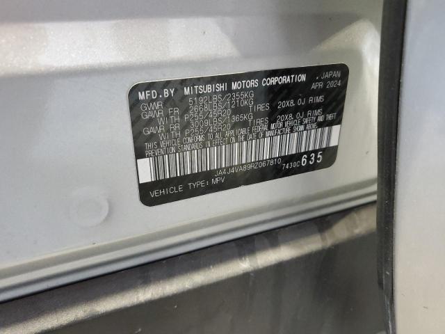 JA4J4VA89RZ067810 - 2024 MITSUBISHI OUTLANDER SE Сріблястий фото 13