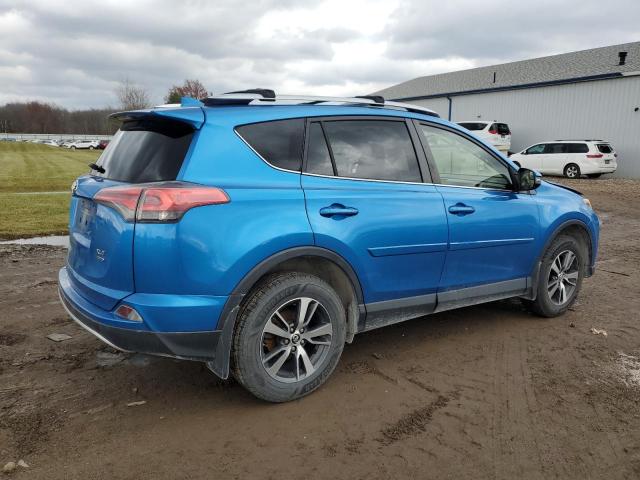 JTMRFREV0GJ097963 - 2016 TOYOTA RAV4 XLE BLUE photo 3