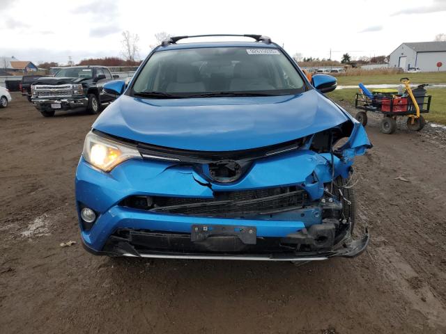JTMRFREV0GJ097963 - 2016 TOYOTA RAV4 XLE BLUE photo 5