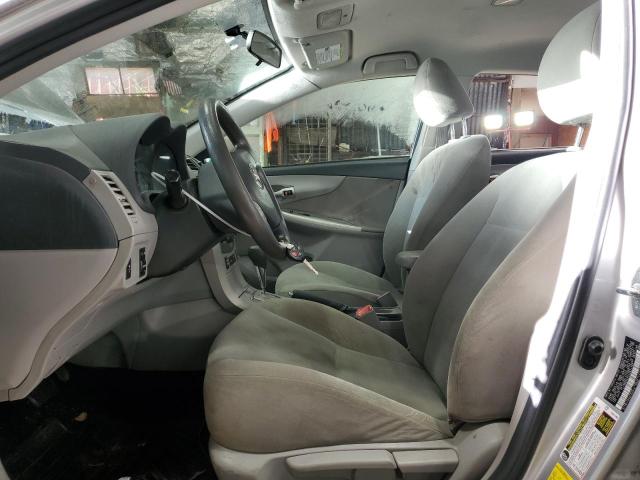 2T1BU4EE4CC875195 - 2012 TOYOTA COROLLA BASE SILVER photo 7
