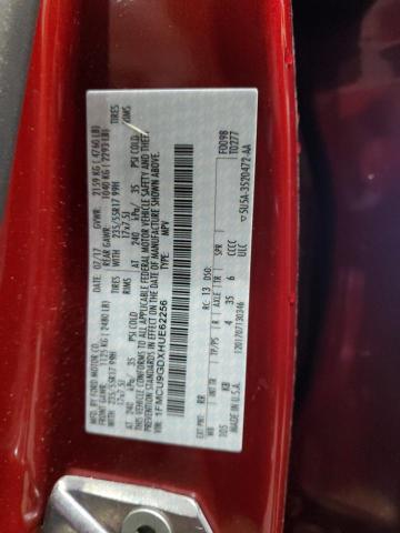 1FMCU9GDXHUE62256 - 2017 FORD ESCAPE SE 勃艮第红 照片 14