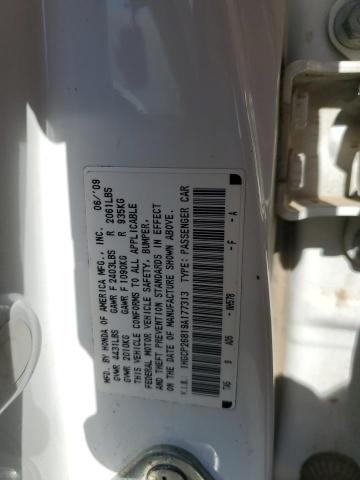 1HGCP26819A177313 - 2009 HONDA ACCORD EXL WHITE photo 12