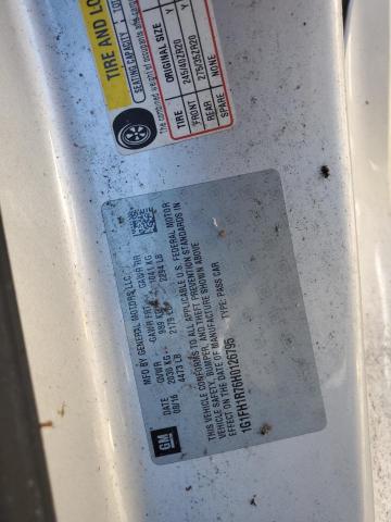 1G1FH1R76H0126795 - 2017 CHEVROLET CAMARO SS SILVER photo 12