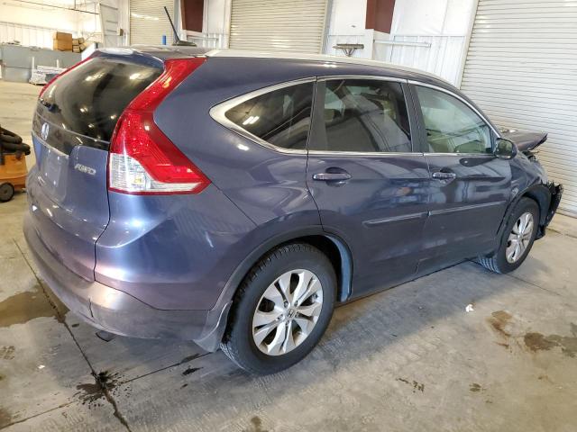 2HKRM4H79DH600058 - 2013 HONDA CR-V EXL BLUE photo 3