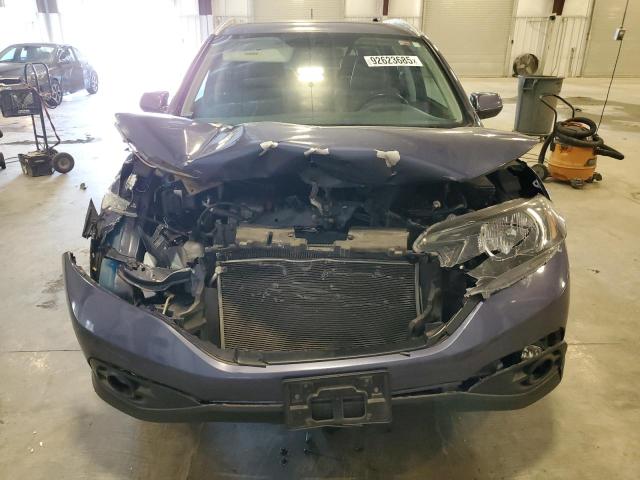 2HKRM4H79DH600058 - 2013 HONDA CR-V EXL BLUE photo 5