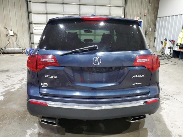2HNYD2H60BH545314 - 2011 ACURA MDX TECHNOLOGY BLUE photo 6