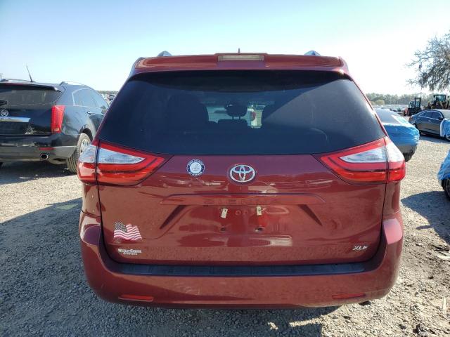 5TDYZ3DC5JS913379 - 2018 TOYOTA SIENNA XLE Rouge photo 6