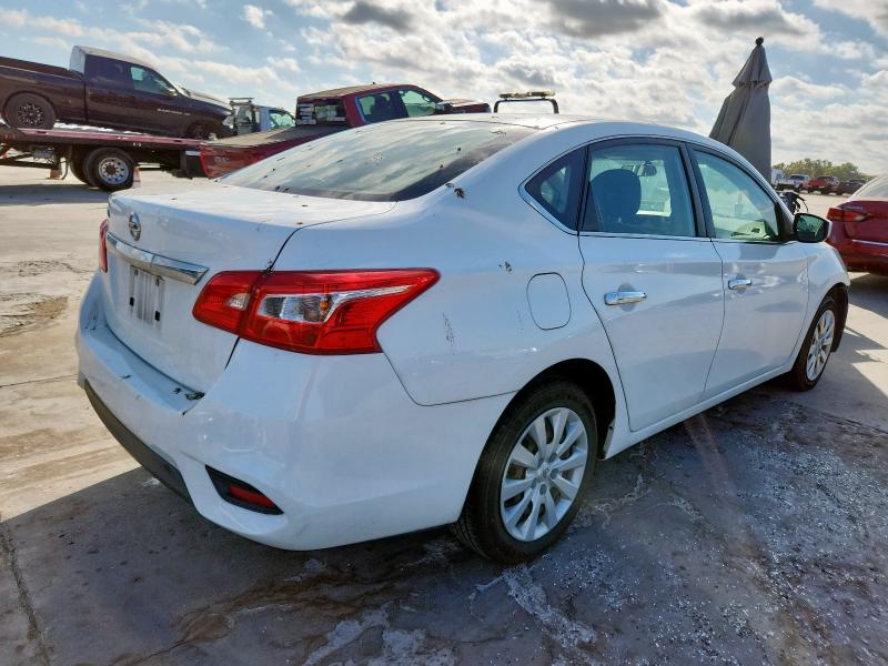 3N1AB7AP6KY309163 - 2019 NISSAN SENTRA S WHITE photo 3
