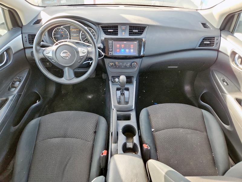 3N1AB7AP6KY309163 - 2019 NISSAN SENTRA S WHITE photo 8